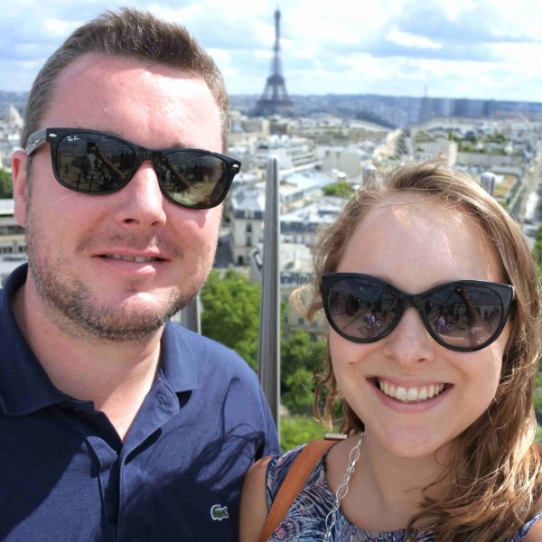 Katie & Sean, the owners of Glenan Lodge, on their travels in Paris
