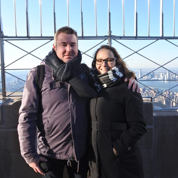 Katie & Sean, owners of Glenan Lodge, in New York City